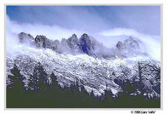 THE SIERRA, Sawtooth Ridge, Clearing Storm