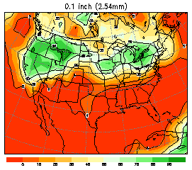 NCEP Ensemble Precipitation Probability 24 Hrs Ending Early Saturday Morning