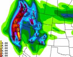 HPC 3-day QPF Forecast - 11/07/02