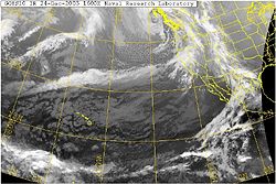 GOES-10 IR Satellite 12/24/03 1600z