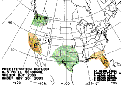 CPC Precipitation Outlook Dec-Jan-Feb, Issued 11/20/03