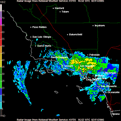 NWS Sulphur Mountain Composite Radar 02/11/05 1652z 8:52 am PST