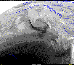 GOES 10 Water Vapor (UW-Madison) 01/25/05 1500z 7:00 am PST