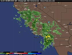 Intellicast.com Composite Radar 04/28/05 11:30z 04:30 am PDT