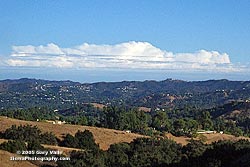 Afternoon clouds, southeast of Los Angeles from Ahmanson Ranch 4:30 PM PDT 09/19/05