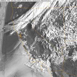 GOES-11 Visible Satellite Photo 7:30 a.m. PDT 9/14/06