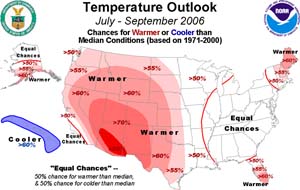 NOAA Summer Temperature Outlook