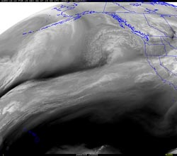 UW-MAD GOES-10 Water Vapor Image December 15, 2006 15:00z (7:00 a.m. PST)