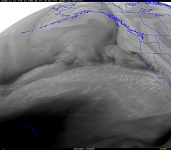 UW GOES-11 Water Vapor February 21, 2008 11:00 am PST