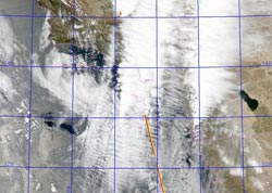 Aqua Modis Satellite Image June 3, 2009 2:15 p.m. PDT