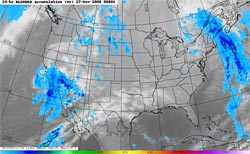 NRL NEXSAT 24 hr. Blended Precipitation) for the period ending 11/26/08 - 4:00 p.m. PST