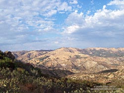 Clouds over Oat Mountain - Monday, September 29, 2008