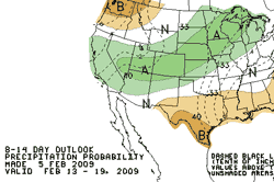 CPC 8-14 Day Precipitation Outlook