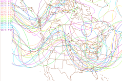 GEFS Ensemble Forecasts - For February 4, 2009 4:00 a.m. PST