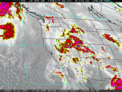 GOES-11 IR Image Friday, April 10, 2009 6:30 a.m. PDT