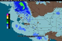 Intellicast.com Radar Precipitation Estimate for the 