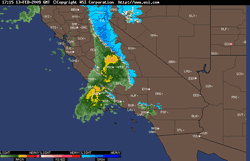 Intellicast.com Composite Radar February 13, 2009 9:15 a.m. PST