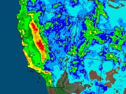 AHPS Observed Precipitation For 7-days Ending 12/15/09 at 4:00 a.m. PST