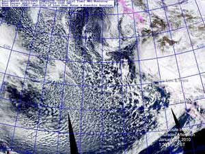 NRL AquaMODIS Composite Image January 21, 2010 - 1:30 p.m. PST