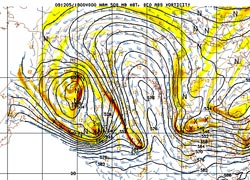 NAM 500 mb Heights 12/05/09 18z