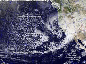 NRL GOES Day/Night Image January 20, 2010 - 11:30 a.m. PST