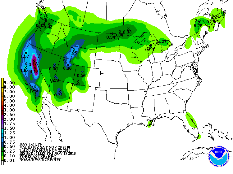 amount of rainfall,