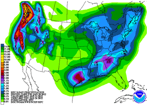 HPC 5-Day Precipitation Forecast Issued Friday Afternoon, January 20, 2012