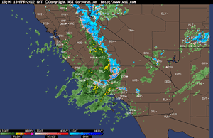 WSI Intellicast.com Composite Radar Image from Friday, April 13, 2012 at 11:00 am PDT