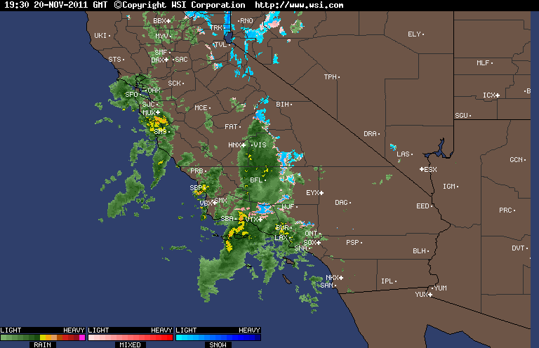 November, 2011 - Southern California Weather Notes