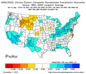 Warm Pacific/Warm Atlantic Composite Precipitation Anomaly