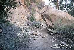 Rockfall, Simi Hills, Jan. 2001