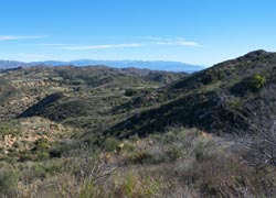 Slopes northeast of Simi Peak, December 12, 2010