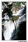 Overview of the double falls below Switzer Falls