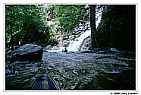 Cascade near point where Gabrielino Trail returns to the creek.