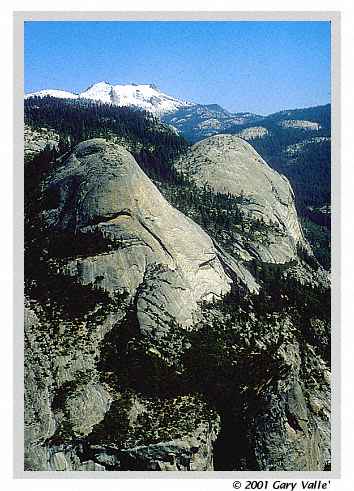 YOSEMITE, North Dome, Basket Dome and Mt. Hoffmann