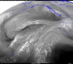 UW GOES-10 Water Vapor Satellite Image From 11/28/05 22:30z 2:30 PM PST