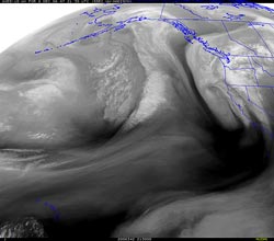 UW-MAD GOES-10 Water Vapor Image December 8, 2006 21:30z (1:30 p.m. PST) 