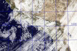 NRL GOES Visible/IR Satellite Image June 5, 2009 8:00 a.m. PDT
